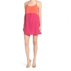 Razorback colorblock mini Dress